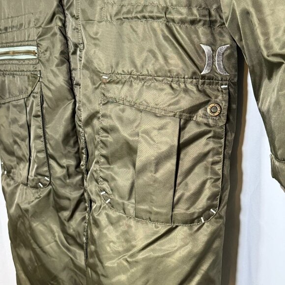 Vintage Hurley Parka Snow Suit 3/4 Coat Y2K Polyester Nylon Size Small Waterproo - Picture 6 of 8